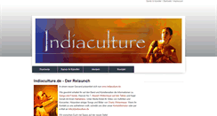 Desktop Screenshot of indiaculture.de